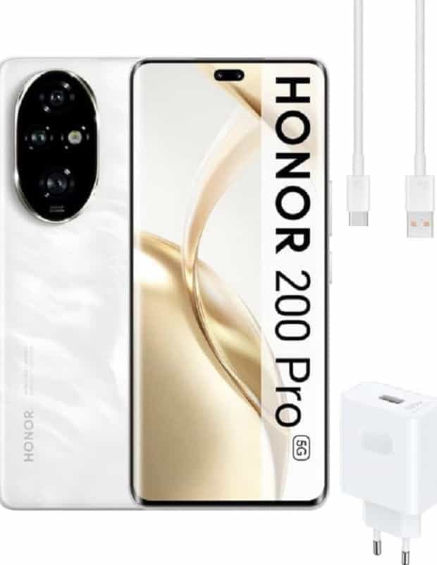 Le Nouveau Smartphone HONOR 200 Pro : 6,78 Pouces, 5G, 12Go+512Go, Triple Caméra 50 MP + Chargeur 100W