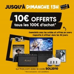Code promo - Week-end exclusif : 10€ offerts tous les 100€ d'achat pour les adhérents