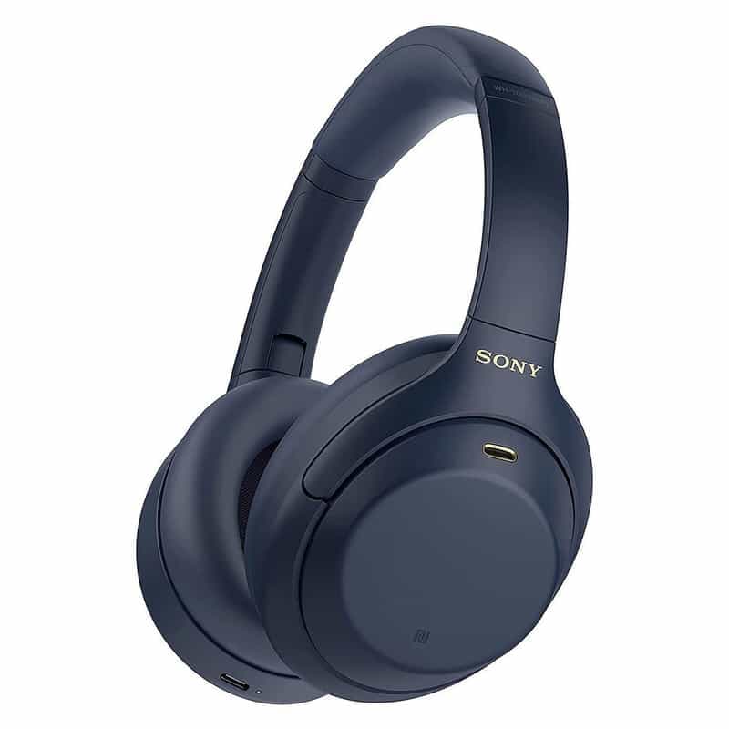 Casque sans fil Sony WH-1000XM4 - Bluetooth et réduction de bruit active (Bleu ou Argent)