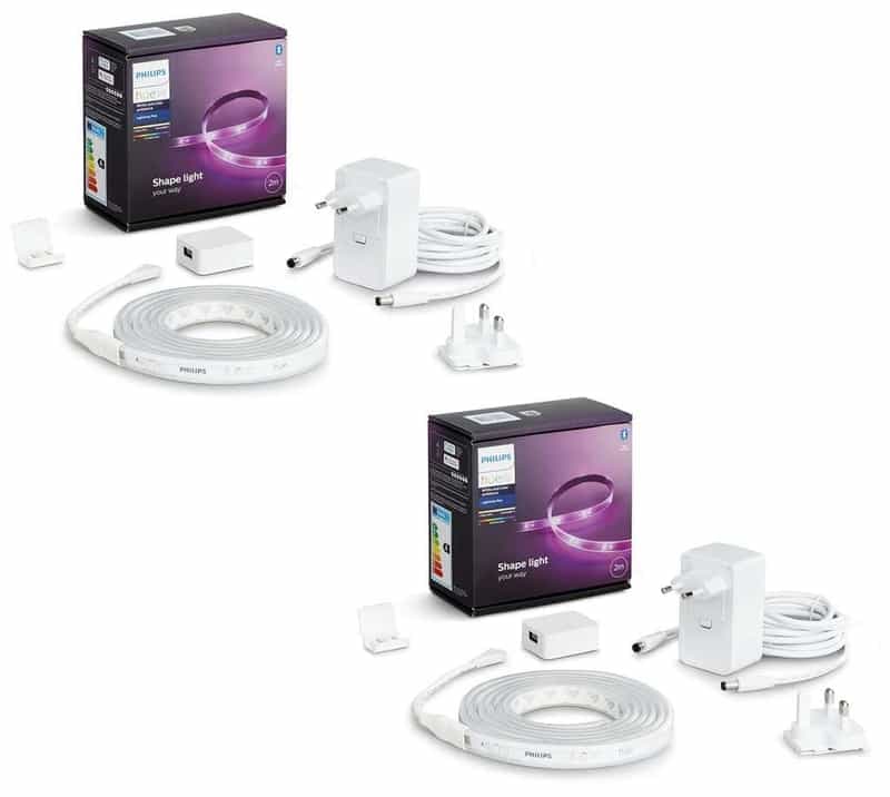 Lot de 2 Rubans lumineux Philips Hue Lightstrip Plus 2x2m