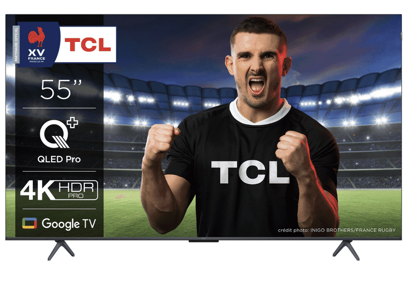 TCL 55C655 : TV 4K QLED 55 pouces avec Google TV et Dolby Atmos