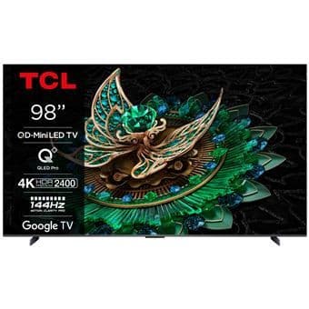 TV Tcl 98MQLED85 : 98 pouces, QD-MiniLED, Dolby Atmos, 144Hz, 4K HDR 2400