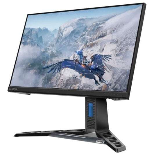 Ecran PC gamer 24" Lenovo Legion R24e - Full HD, IPS, 180 Hz, 0.5 ms, Freesync, pied réglable