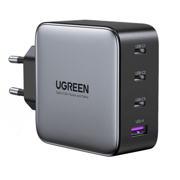 Chargeur 4 ports UGreen Nexode 100W avec 2 câbles inclus