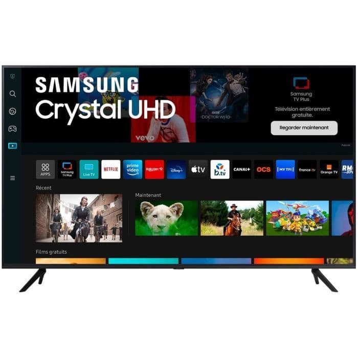 Télévision Samsung 43AU6905 43" - 4K UHD - Technologie HDR - Smart TV avec Gaming HUB - 3 ports HDMI - WiFi intégré 📺