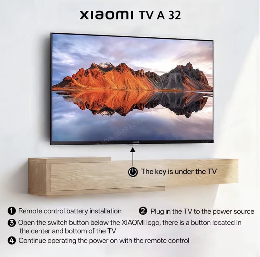 Code promo - Xiaomi TV A 32 (2025) - Écran LED HD+ avec HDR10 et son immersif
