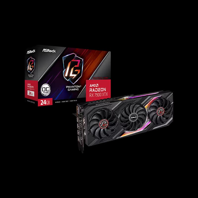 Carte Graphique gaming ASRock RX 7900 XTX Phantom Gaming 24 Go