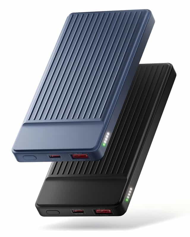 Lot de 2 Batteries Externes Portables - 10000mAh chaque - Charge Rapide 22.5W (Coupon du Vendeur Tiers)