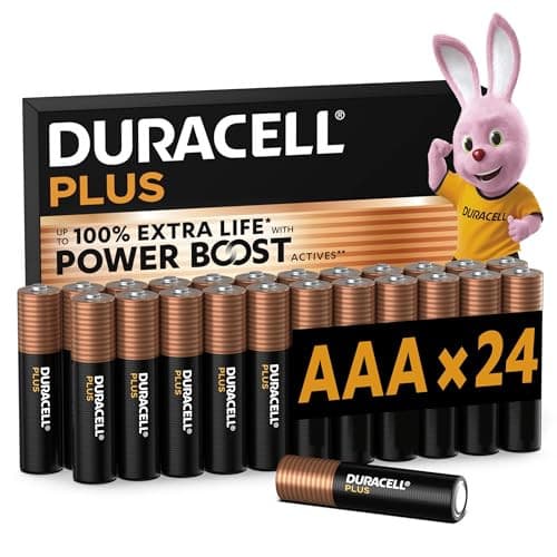 Lot de 24 Piles AAA Duracell Plus Power Boost - Alcalines 1,5V (LR03)