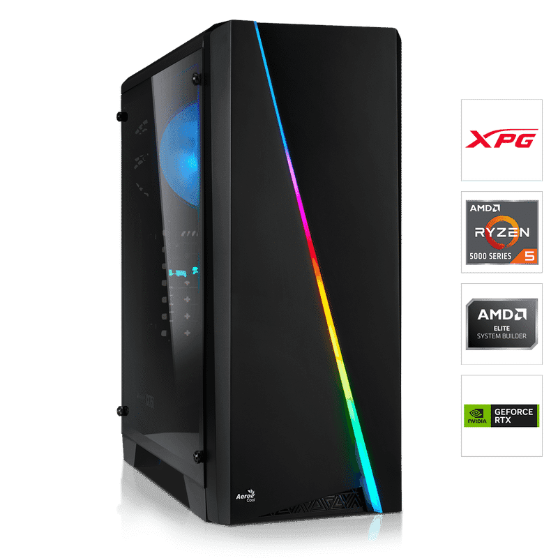 Ordinateur de jeu - Performances exceptionnelles avec AMD Ryzen 5 5500 et RTX 4060!