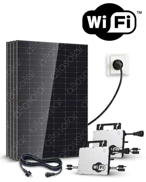 Kit solaire Hoymiles 2000Wc bifacial Plug and Play avec WI-FI intégré