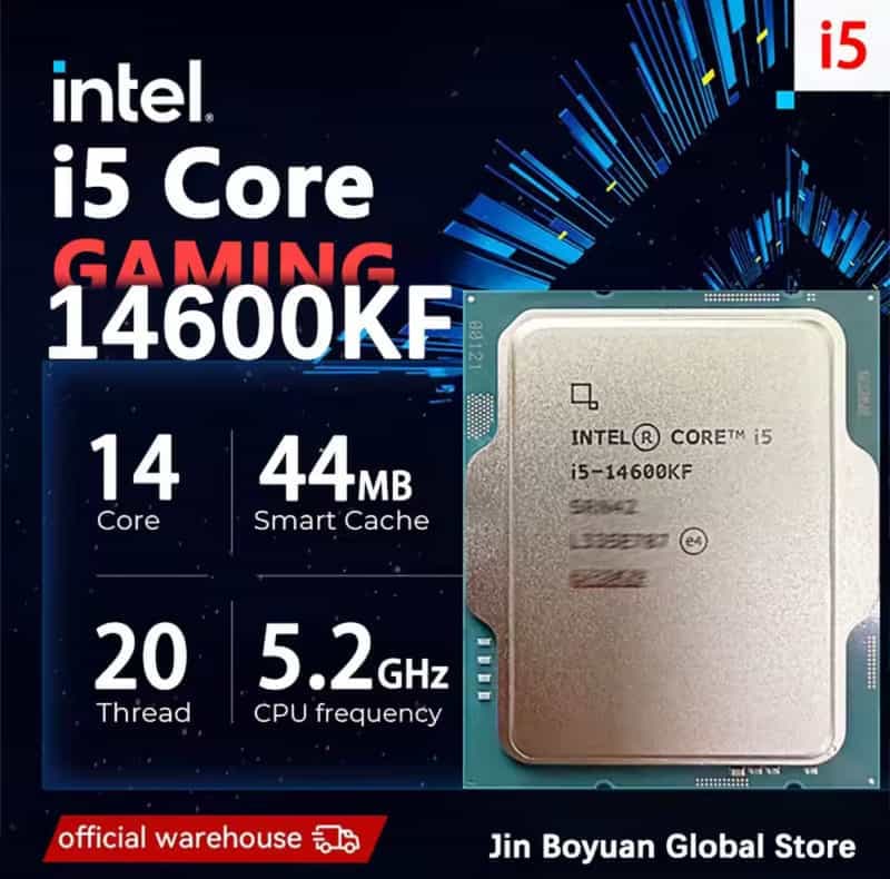 Code promo - Processeur Intel Core i5-14600KF : 3.5 GHz à 5.3 GHz pour des performances optimales