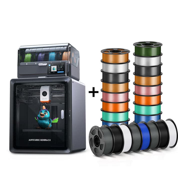 Pack Imprimante 3D Anycubic Kobra S1 avec 24 bobines de filament