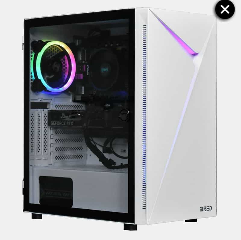 PC Gaming Rudolph - Édition Spéciale Noël - Ryzen 5 5500, RTX 4060 8 Go, RAM 16 Go DDR4, SSD 1 To, Sans système d'exploitation