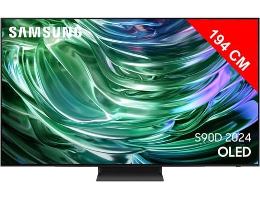 Découvrez la TV 77" OLED Samsung TQ77S90D (2024) - Qualité 4K et 144Hz!