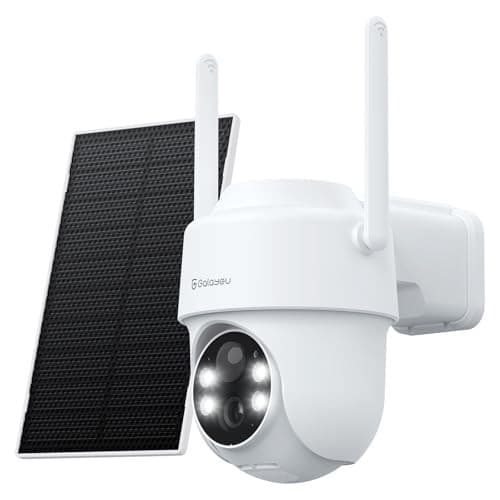 Caméra de Surveillance Extérieure sans Fil 2K avec Panneau Solaire - Offre Spéciale!