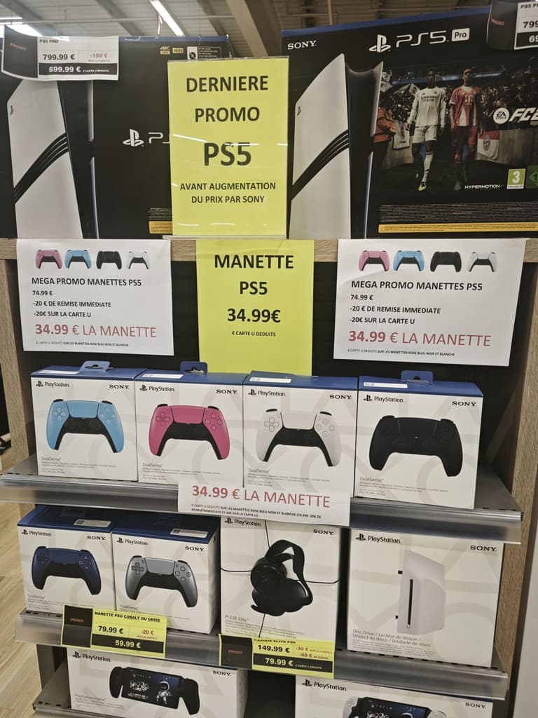 Manette PS5 DualSense sans fil à prix réduit en Maine-et-Loire