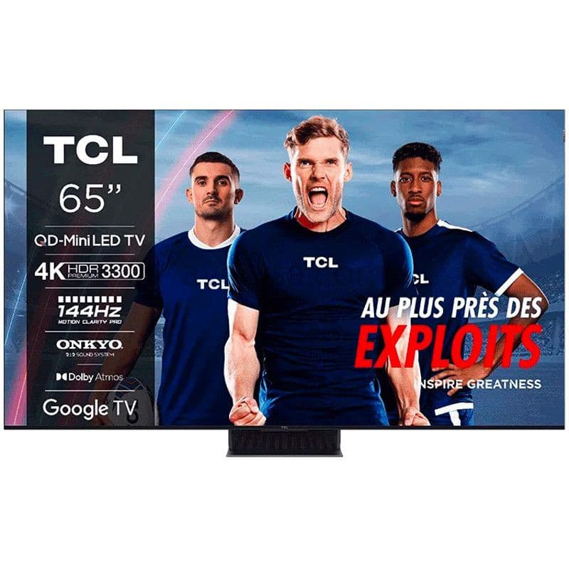 Téléviseur TCL 65C89B 65" - Mini-LED, 4K, 144Hz (Remboursement de 100€)