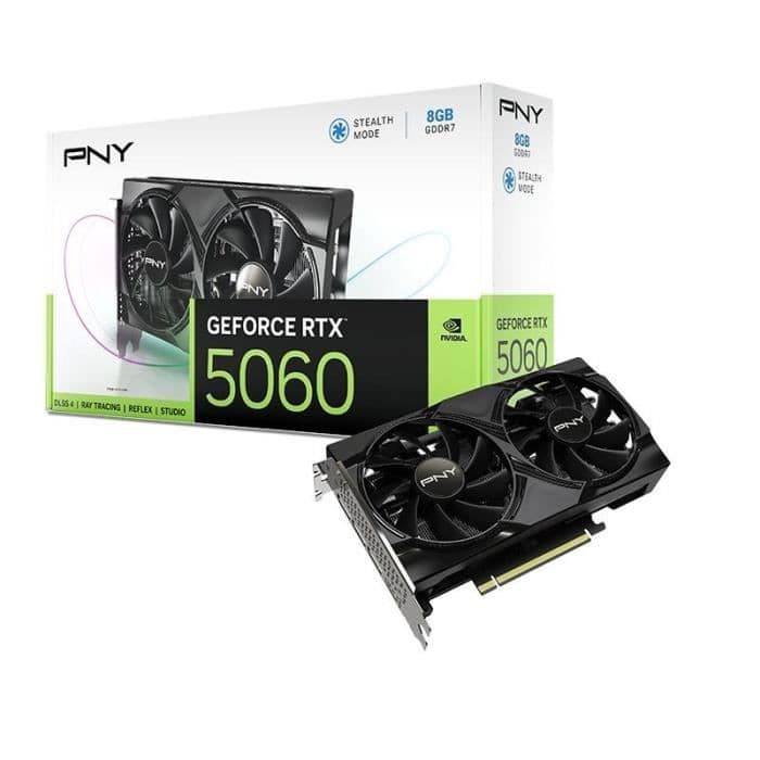Code promo - Carte Graphique PNY GeForce RTX 5060 8 Go Dual Fan DLSS 4