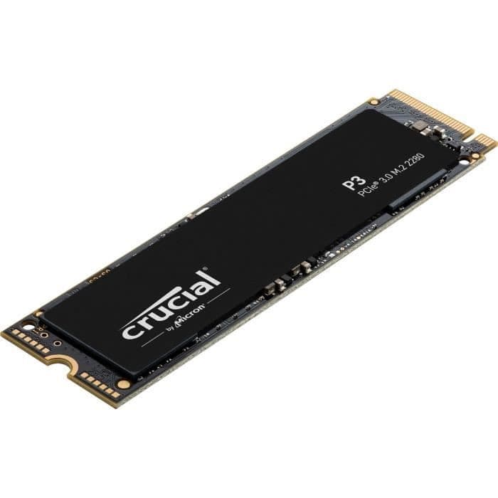 SSD Crucial P3 NVMe Gen3 M.2 Interne - 500 Go (CT500P3SSD8)