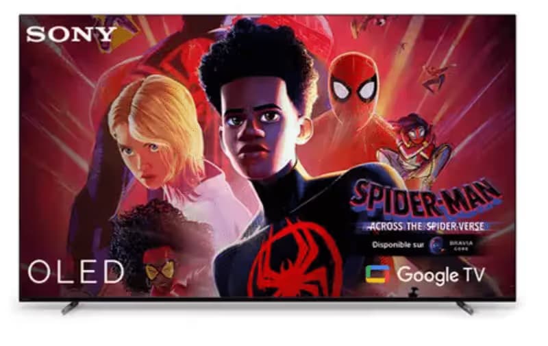 Téléviseur 55'' Sony Bravia XR-55A80L - OLED 4K Ultra HD, HDR, Google TV, Écologique, BRAVIA Core, Parfait pour Playstation 5