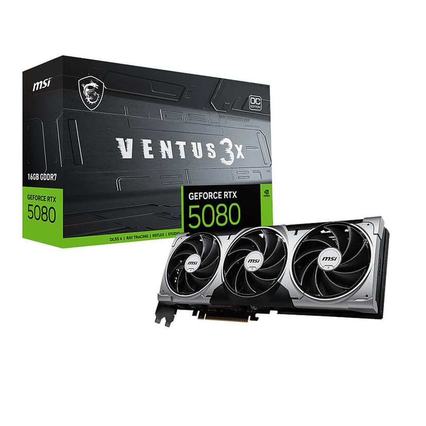 Carte Graphique MSI GeForce RTX 5080 16 Go Ventus 3X OC