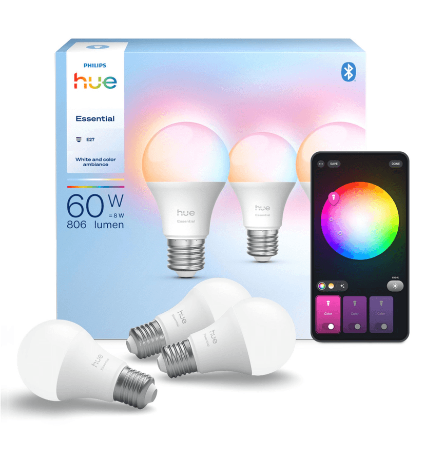 Lot de 3 ampoules Philips Hue E27 Essentiel