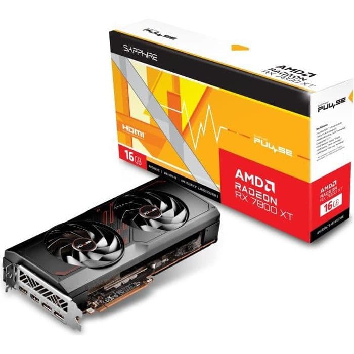 Carte Graphique Sapphire Pulse AMD RADEON RX 7800 XT 16 Go: Performance Haute Gamme