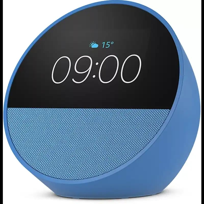 Assistant vocal Amazon Echo Spot 2024 Bleu - Vendeur Boulanger