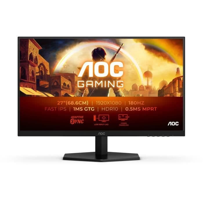 Ecran Gaming AOC 27G42E - 27'' FHD, IPS, 180Hz, 0,5ms, Adaptive Sync