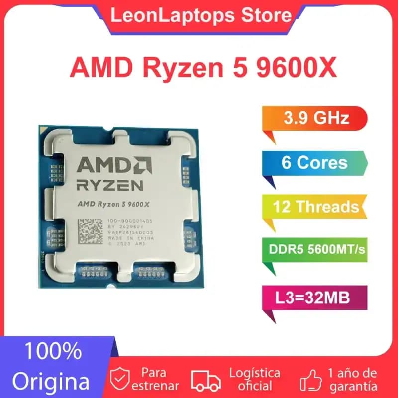 Code promo - Processeur AMD Ryzen 5 9600x 6 coeurs/12 threads 65w 5,4GHz, 32mb L3