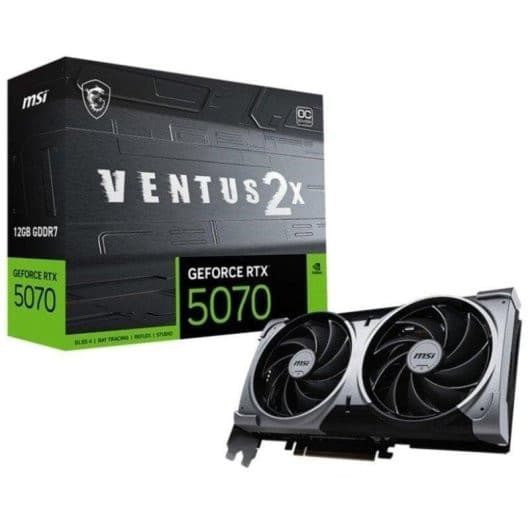 MSI RTX 5070 Ventus 2X OC 12 Go + Jeu Offert