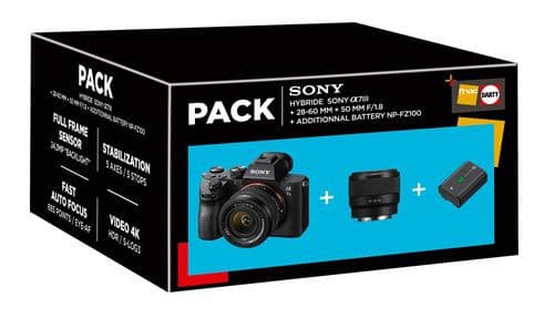 Offre Spéciale : Kit Complet Appareil Photo Sony Alpha 7III + Objectifs + Batterie supplémentaire