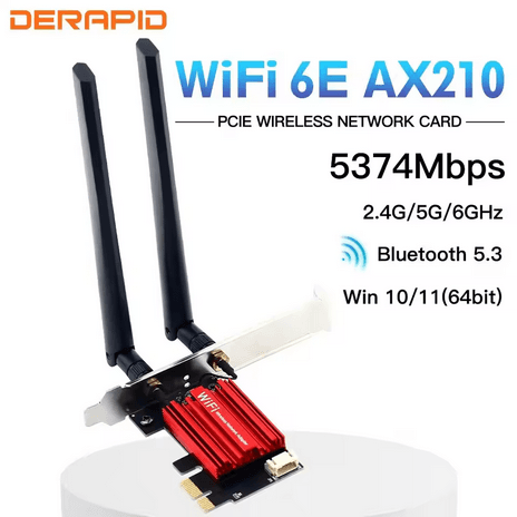Nouveau Adaptateur WiFi Intel AX210NGW 6E Triple Bande