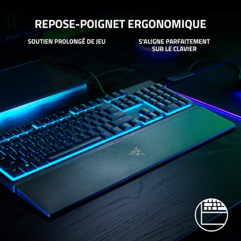 Clavier de Jeu Razer Ornata V3 X à Profil Bas - Azerty Noir avec Offre Spéciale