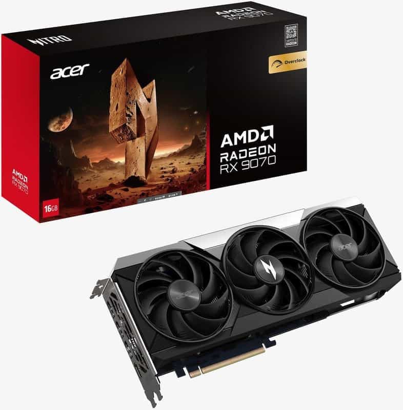 Code promo - Promo : Carte graphique Acer Nitro AMD Radeon RX 9070 16G OC
