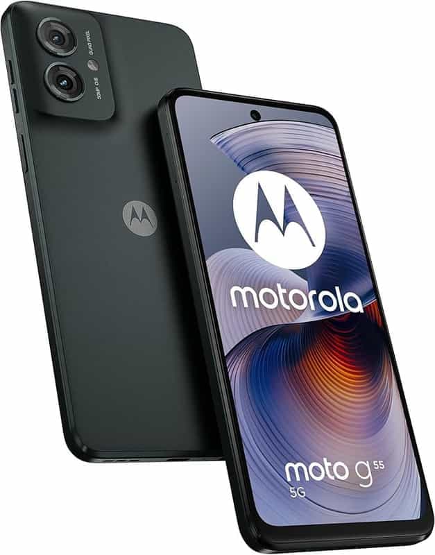 Smartphone Motorola Moto G55 5G - 8 Go RAM, 256 Go, Écran 6,49", Gris, Double SIM