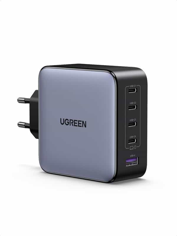 Chargeur USB UGREEN Nexode 100W - 5 Ports, GaN Tech, PD 3.0, Compatible Galaxy PPS et QC