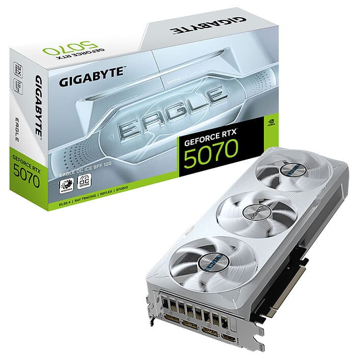 RTX 5070 Gigabyte EAGLE OC ICE SFF 12G + Jeu Offert
