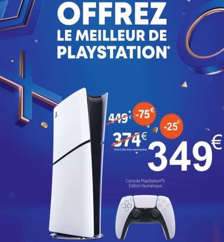 Offre Exclusive ! Profitez de 25€ de réduction supplémentaire sur la PS5 standard et digitale à E.Leclerc Amilly-Montargis (45)