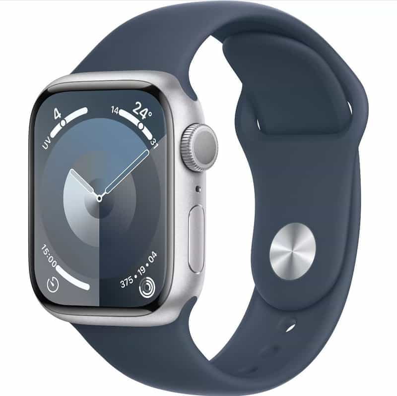 Nouvelle Apple Watch Series 9 - Suivi GPS avancé, Design en Aluminium Bleu 45 mm