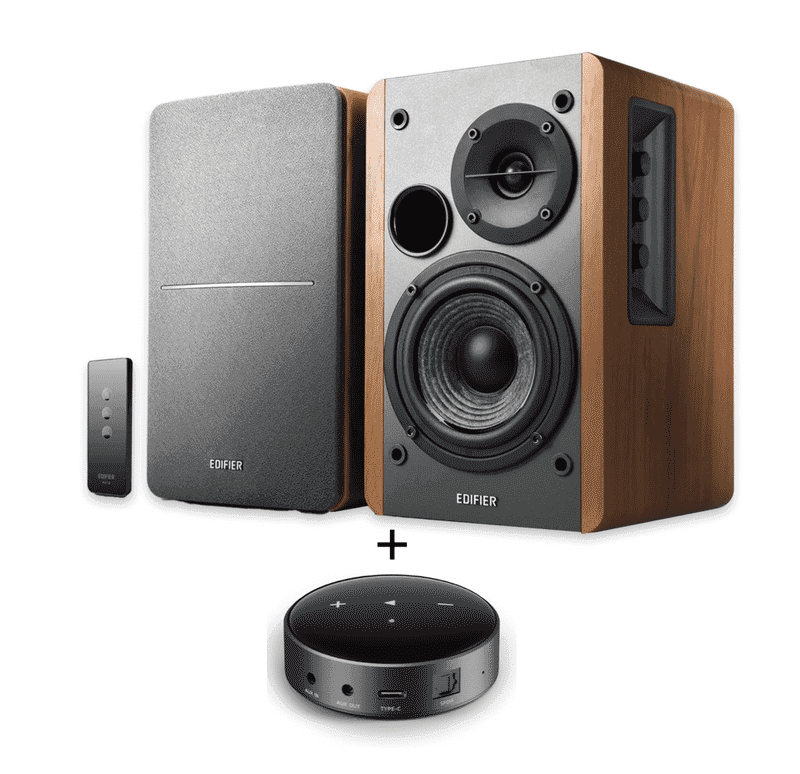 Ensemble Musical Dynamique : Enceintes Hi-fi Edifier R1280T + Lecteur réseau WiiM Mini