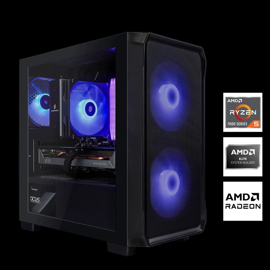 PC gaming AMD Ryzen 7500F - RX 9060 XT 16 Go DDR5