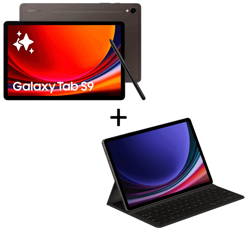 Code promo - Tablette Samsung Galaxy Tab S9 11'' AMOLED QHD+ 120Hz, Snapdragon 8 Gen2, 8 Go RAM, 128 Go + Clavier Offert