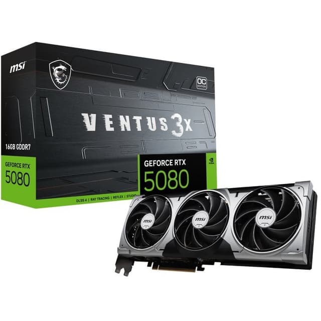 Carte Graphique MSI GeForce RTX 5080 Ventus 3X OC 16 Go