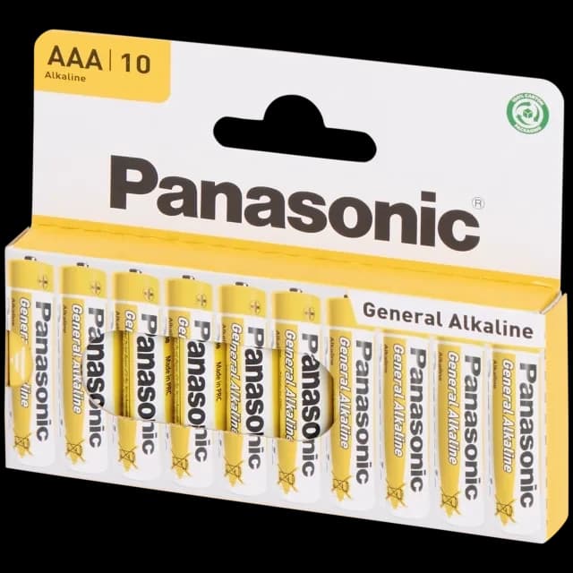 Lot de 10 piles Panasonic - Formats AAA ou AA