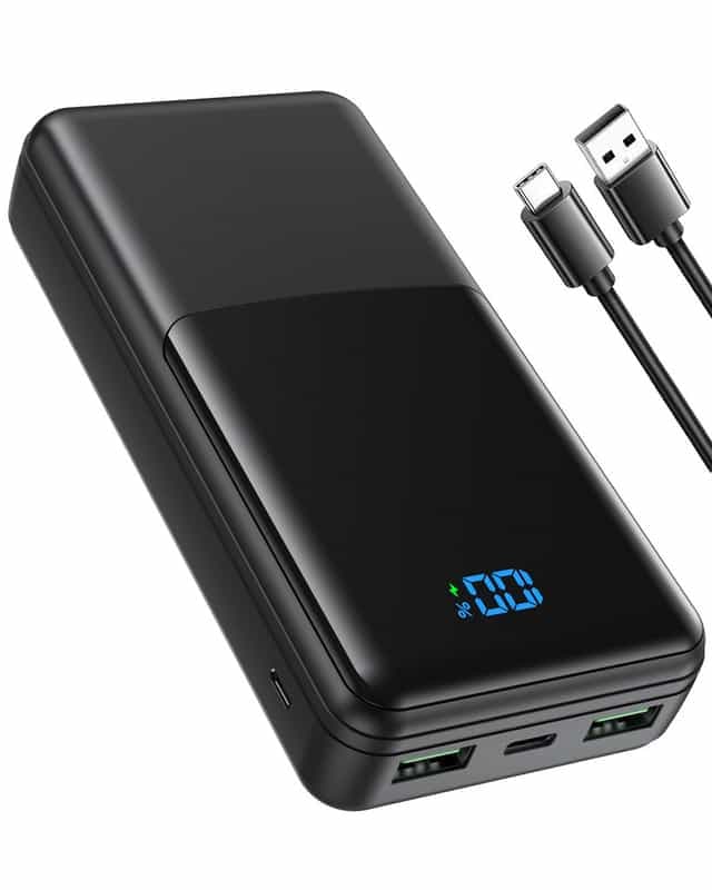 Batterie externe COBLOB - 30W, 27000mAh, 1x USB-C + 2x USB-A, PD3.0, QC4.0, affichage numérique
