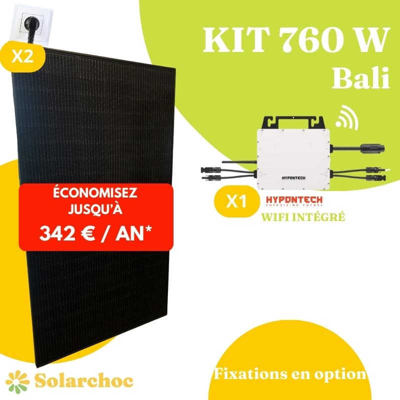 Kit Solaire Plug&Play 760W pour l'Autoconsommation