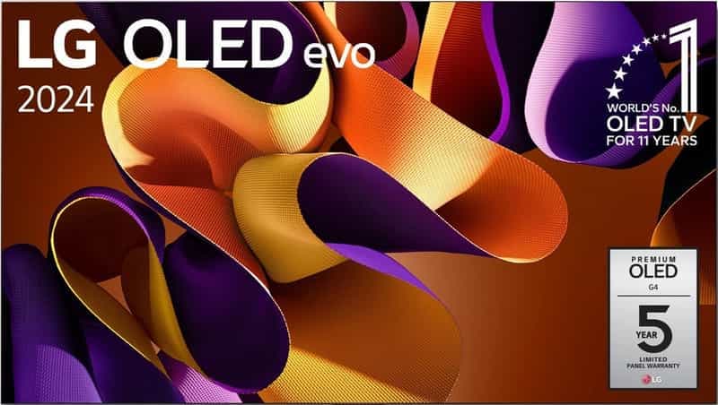 Téléviseur LG OLED G4 77'' 2024 : Performance Ultime en 4K et Son Immersif (+ Carte Cadeau 290€)