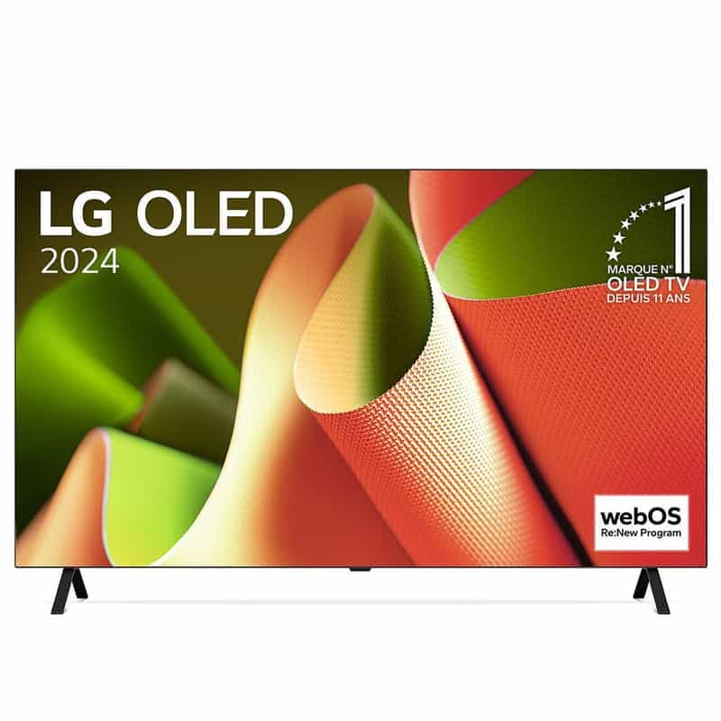 Téléviseur LG OLED55B4 - Qualité UHD 4K, Écran OLED 120 Hz avec Technologie Smart TV, HDR, HDMI 2.1, Dolby Vision & Atmos, FreeSync Premium